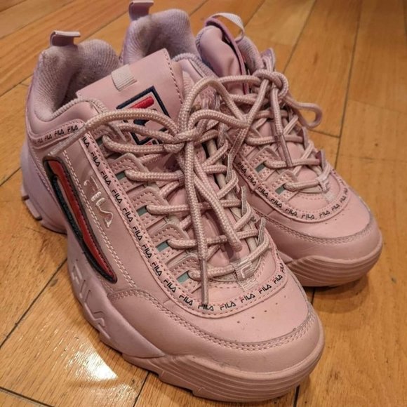 Pink FILA disruptors sz 6.5 women's - Picture 1 of 4